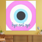 roze boze oog aanpasbare canvas kunst 🧿 (Insitu (Woonkamer))