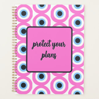 roze boze oog aanpasbare planner 🧿
