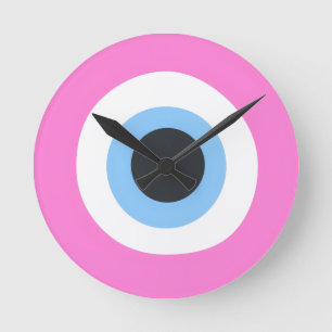 roze boze oog klok