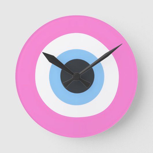 roze boze oog klok (Voorkant)