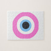 roze boze oog legpuzzel (Horizontaal)