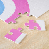 roze boze oog legpuzzel (Zijkant)