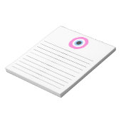 roze boze oog notitieblok (Linkerzijde)
