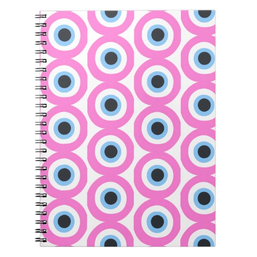 roze boze oog notitieboek (Voorkant)