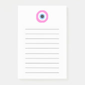 roze boze oog post-it® notes (Voorkant)