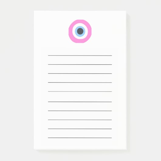 roze boze oog post-it® notes (Voorkant)