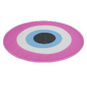 roze boze oog snijplank (Hoek)