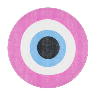roze boze oog snijplank