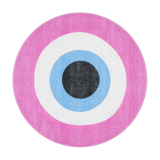 roze boze oog snijplank (Voorkant)