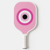 Roze boze oogappel pickleball paddle (Achterkant)