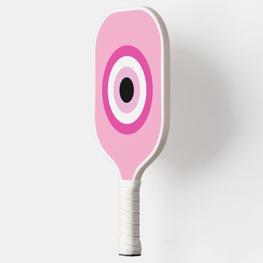 Roze boze oogappel pickleball paddle (Links)