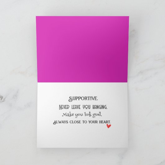 Roze Bra Friendship Humor Kaart (Binnen)