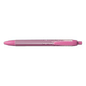 Roze Bramen Glitter Ijs Druppels Zwarte Inkt Pen (Achterkant)