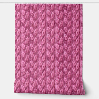 Roze Brei Veer Haakpatroon Behang