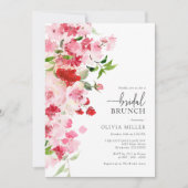 Roze Bridal Brunch Uitnodiging (Voorkant)