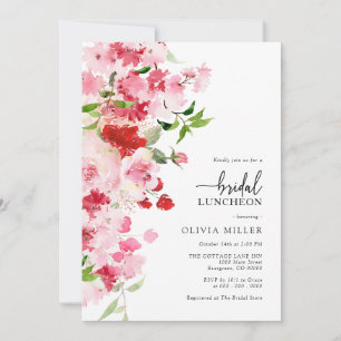 Roze Bridal Luncheon Kaart