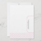 Roze bridal Shower Invitation - Tea Kaart (Achterkant)