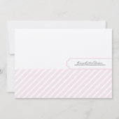 Roze Bridal Shower Invitations Kaart (Achterkant)