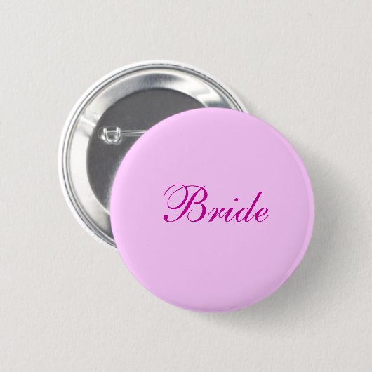 Roze bride Button (Voorkant /achterkant)