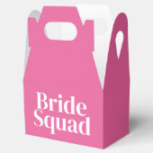 Roze bride Squad Bachelorette Bedankdoosjes (Geopend)
