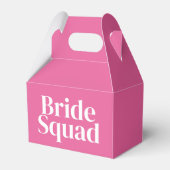 Roze bride Squad Bachelorette Bedankdoosjes (Voorkant Zijde)