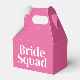 Roze bride Squad Bachelorette Bedankdoosjes