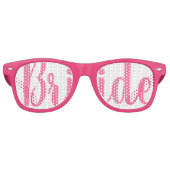 Roze BRIDE Swag Party Bril Retro Zonnebril (Voorkant)