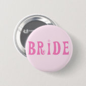 Roze bride Tshirts en cadeaus Ronde Button 5,7 Cm (Voorkant /achterkant)