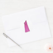 Roze Bridesmaid Dress Wedding Bridal Party Sticker (Envelop)