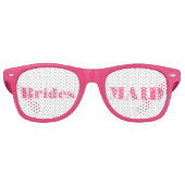 Roze bridesmaid Swag Party bril Retro Zonnebril (Voorkant)