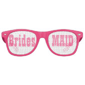 Roze bridesmaid Swag Party bril Retro Zonnebril (Voorkant)