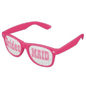 Roze bridesmaid Swag Party bril Retro Zonnebril (Gekanteld)