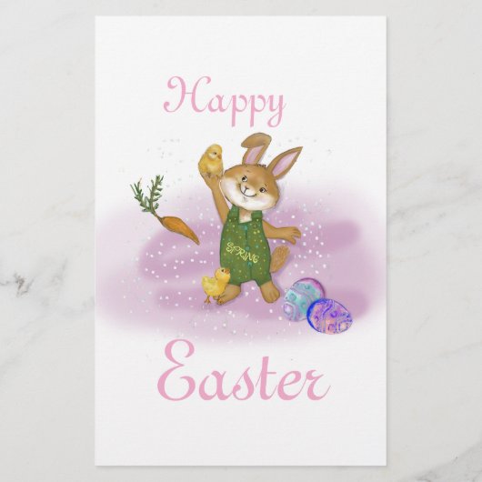  Roze Brief Van Paashaas (Achterkant)