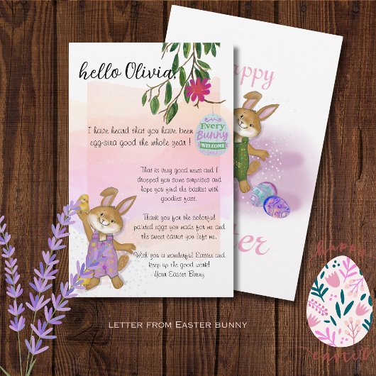  Roze Brief Van Paashaas