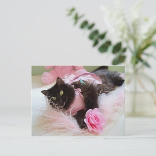 Roze Briefkaart (Staand voorkant)