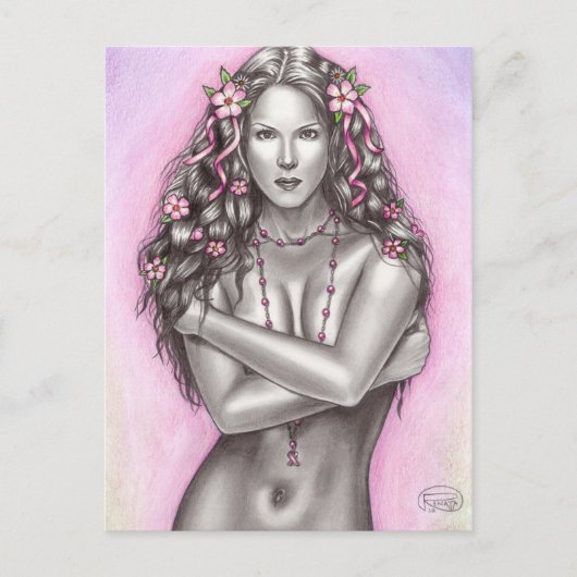Roze Briefkaart (Voorkant)