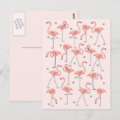 Roze briefkaart (Voorkant / Achterkant)