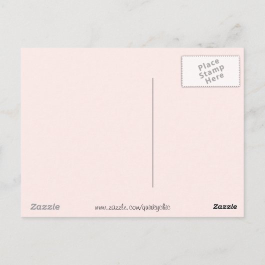 Roze briefkaart (Achterkant)