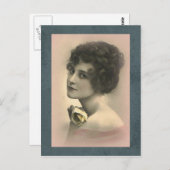 Roze  Briefkaart (Voorkant / Achterkant)