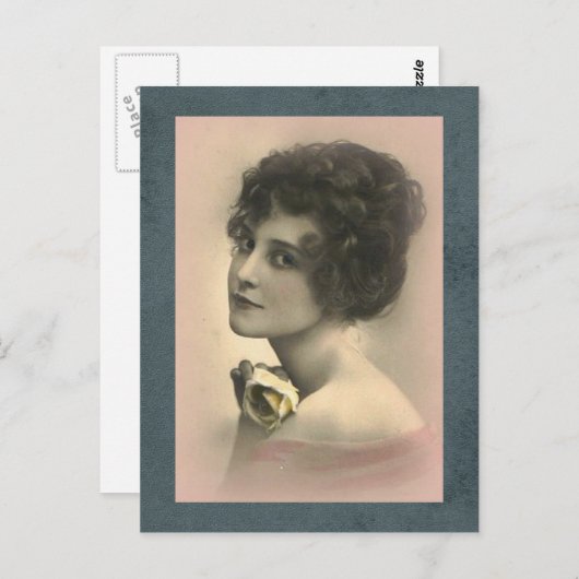 Roze  Briefkaart (Voorkant / Achterkant)