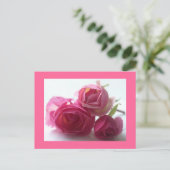 Roze Briefkaart (Staand voorkant)