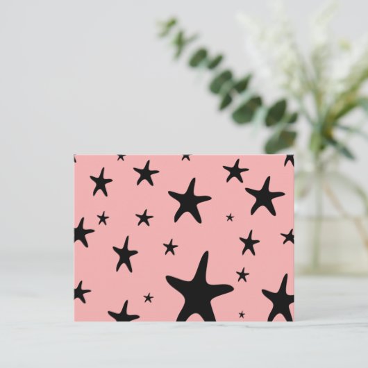 Roze Briefkaart (Staand voorkant)