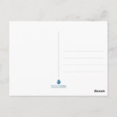 Roze briefkaart Flamingo (Achterkant)