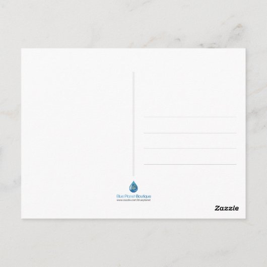 Roze briefkaart Flamingo (Achterkant)