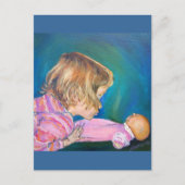 Roze Briefkaart van pyjama (Voorkant)