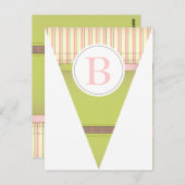  roze Briefkaart voor bundelbanner (Voorkant / Achterkant)