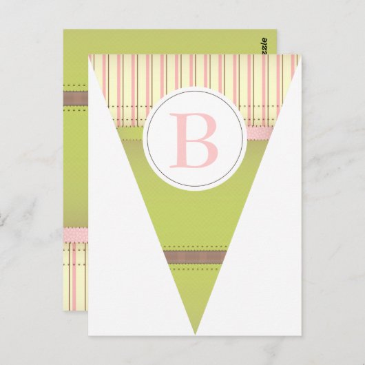  roze Briefkaart voor bundelbanner (Voorkant / Achterkant)