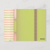  roze Briefkaart voor bundelbanner (Achterkant)