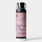 Roze Briefkaart Vrouw en Poedel Liefde Waterfles (Achterkant)