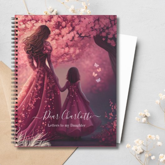 Roze Brieven aan mijn Dochter Geheugen Keepsake Cu Notitieboek